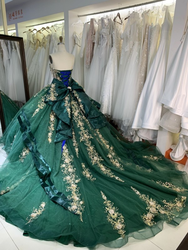 Quinceanera Dress Ball Gown Birthday Girls with butterfly Sweet 16 Dress Vestido Princess Prom Party Dress