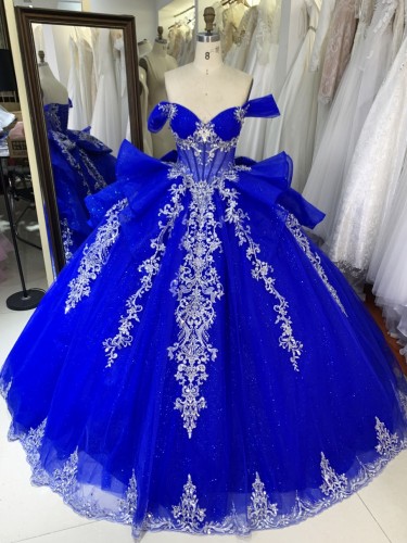 2026 Navy Blue Quinceanera Prom Dresses Applique Beading Ball Gown Party Sweet Party Dress Quinceanera
