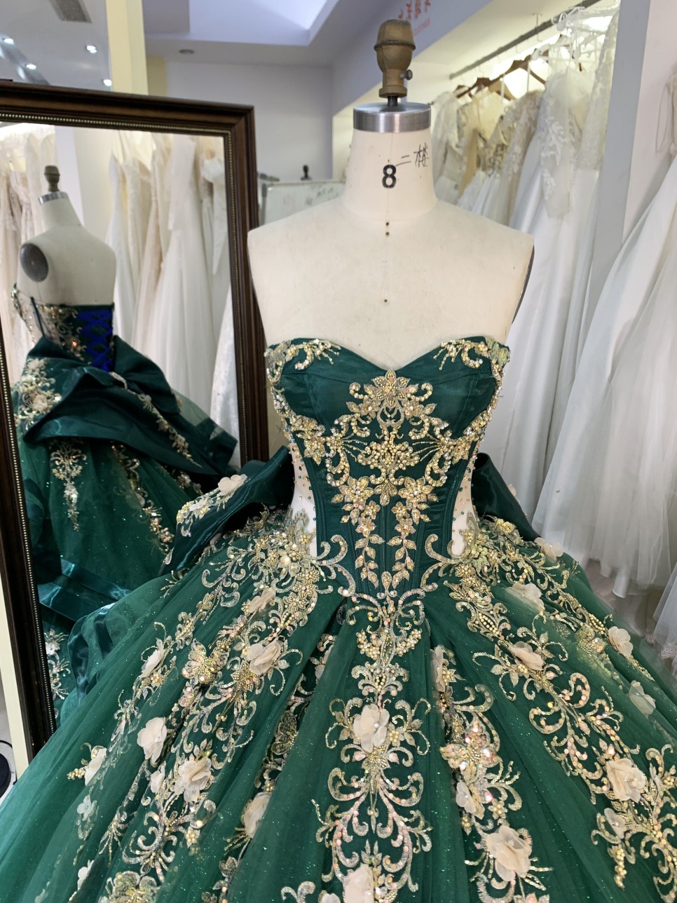 Quinceanera Dress Ball Gown Birthday Girls with butterfly Sweet 16 Dress Vestido Princess Prom Party Dress