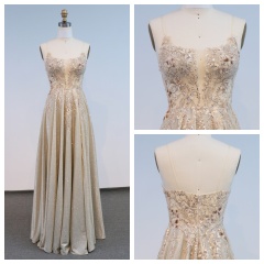 New America Wholesale LA Brand off Shoulder Beading Chain Long Evening Dresses Crystal Embellished Gown for Prom Dresses Black