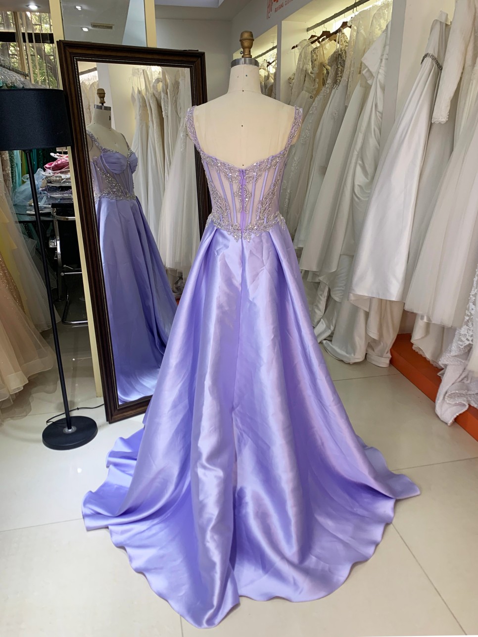 New Design Wholesale Elegant a Line Prom Dress With Beading Long Gown Prom Evening Dress 2026