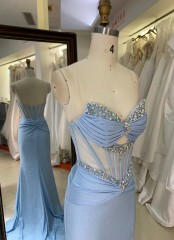 New America Wholesale LA Brand off Shoulder Beading African Dress Gown for Dress Prom Women
