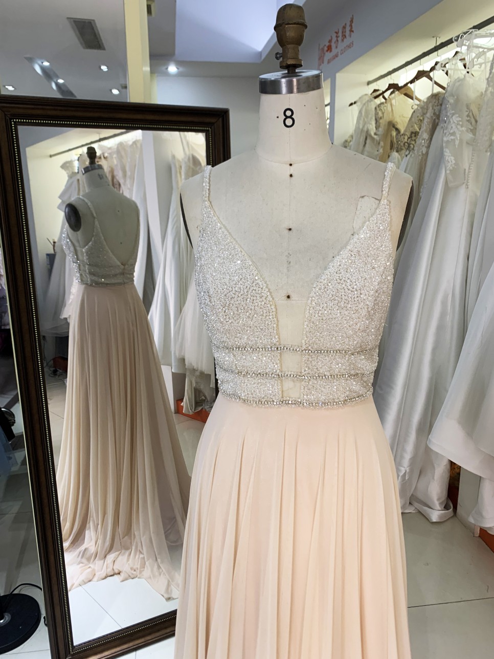 2026 New Wholesale Prom Dress Lady Elegant Beading Prom Plus Size European and American a Line Evening Dresses