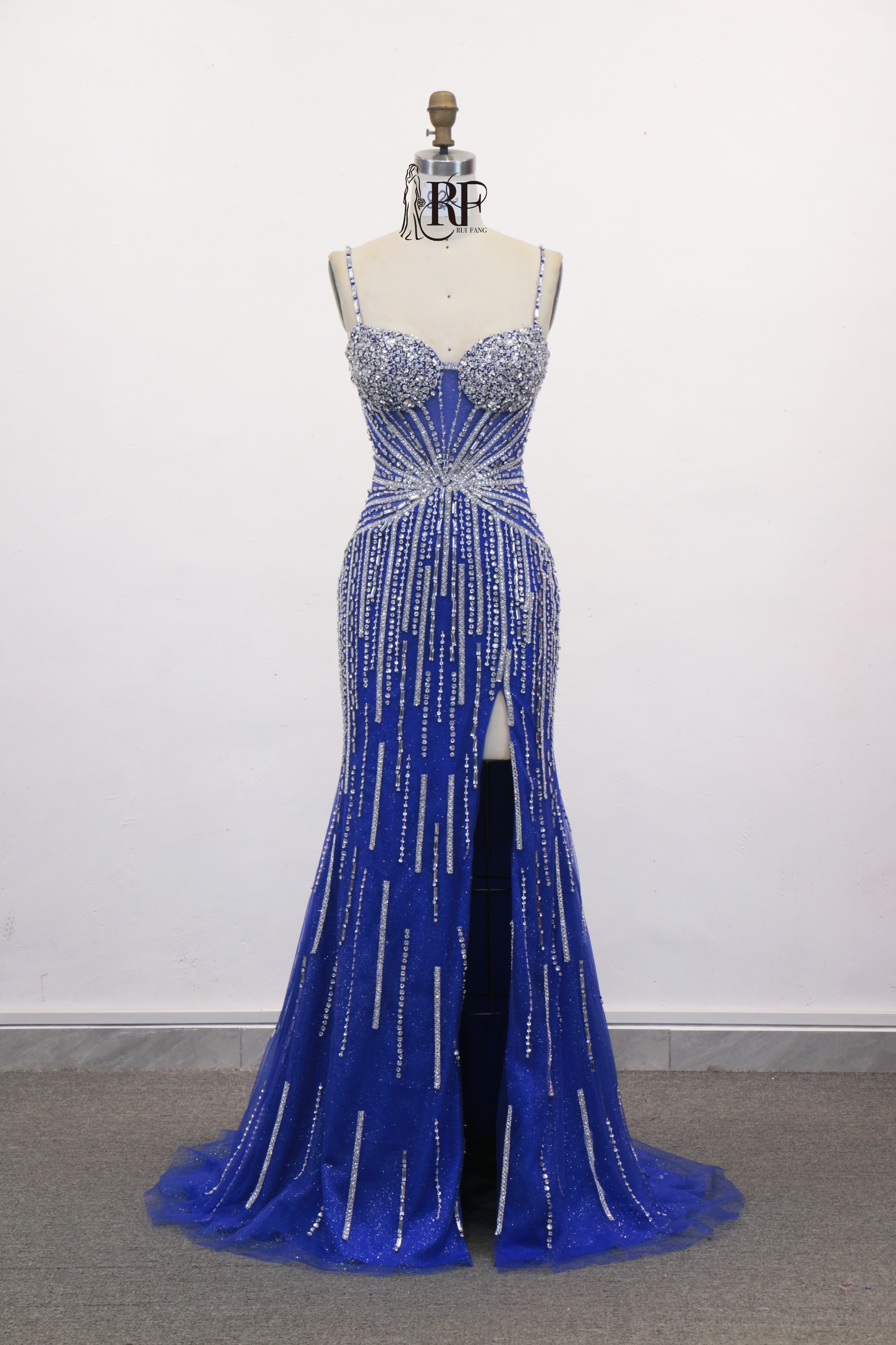 New America Wholesale LA Brand Beading Chain Long Evening Dresses Crystal Women's Clothing Prom Dresses