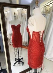 2025 New Lilac Wholesale Prom Dress Lady Elegant Cocktail Dresses Short Party Dresses for Women Evening Gown