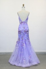 2025 New Trendy Floral Prom Dress American New Party Sequin Mermaid Evening Dresses 2026 Women Prom Dress