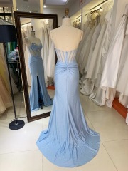 New America Wholesale LA Brand off Shoulder Beading African Dress Gown for Dress Prom Women