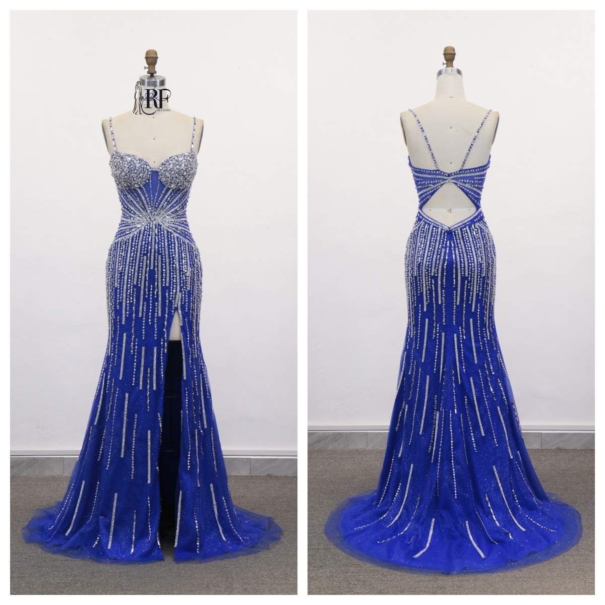 New America Wholesale LA Brand Beading Chain Long Evening Dresses Crystal Women's Clothing Prom Dresses