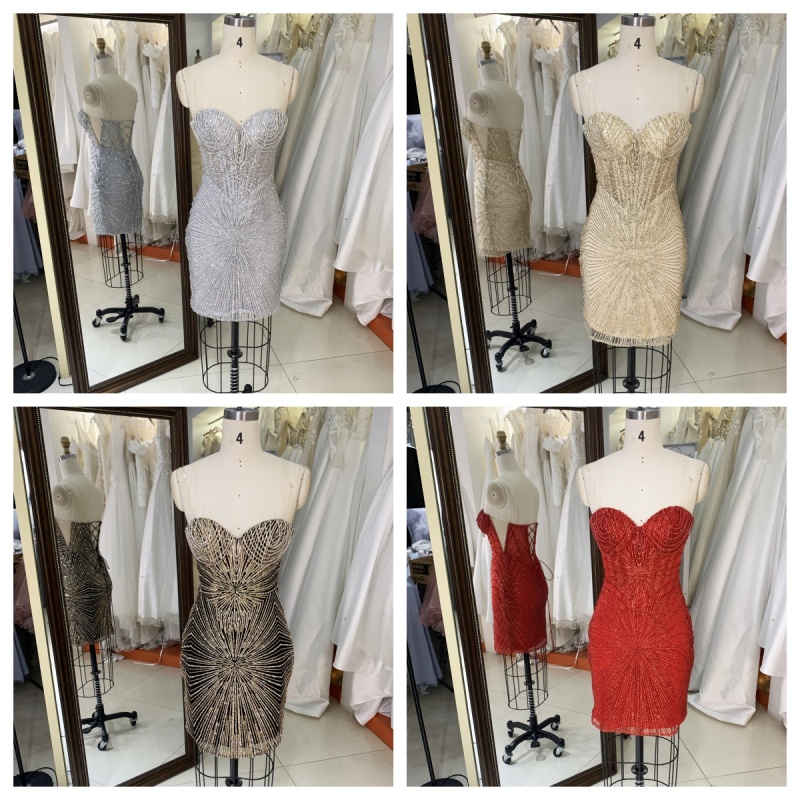 2025 New Lilac Wholesale Prom Dress Lady Elegant Cocktail Dresses Short Party Dresses for Women Evening Gown