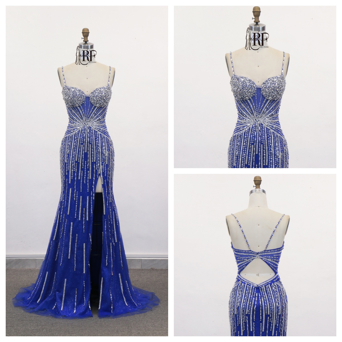New America Wholesale LA Brand Beading Chain Long Evening Dresses Crystal Women's Clothing Prom Dresses