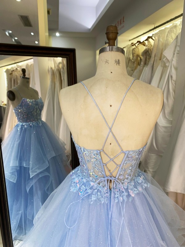Wholesale Women's Elegant Long Party Dresses Ball Gown Dress with Embroidery V-neck Lace-up Back for Party Evening Wear