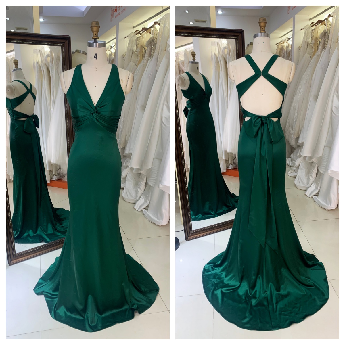 2025 Stunning Cross Halter Neck Purple Mermaid Prom Dress Formal Evening Gown Backless Embellishment Party Style Natural