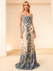 Wholesale 2026 Elegant Heavy Beaded Evening Dress for Women Long Sexy with Luxury Beading Flowers Party Style