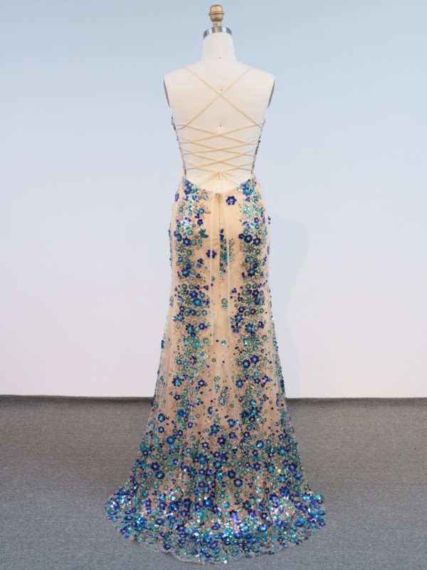 Wholesale 2026 Elegant Heavy Beaded Evening Dress for Women Long Sexy with Luxury Beading Flowers Party Style