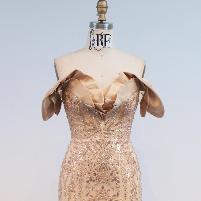 Wholesale Off Shoulder Sweetheart Mermaid Evening Gown Prom Dress with Natural Waistline Party Style