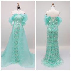 Wholesale New A-Line Design Elegant Evening Party Dresses for Women with Floral Ruffle Natural Waistline Eco-Friendly 2026