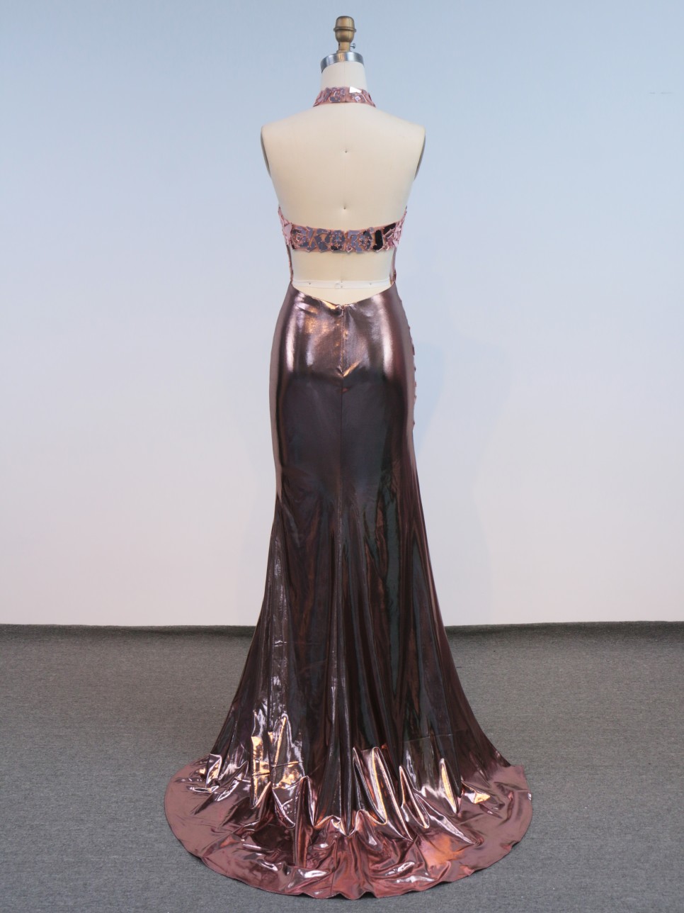 Sexy Sleeveless Beautiful Floor Length Dressed Evening Dress with Rhinestone Bling Evening Dresses