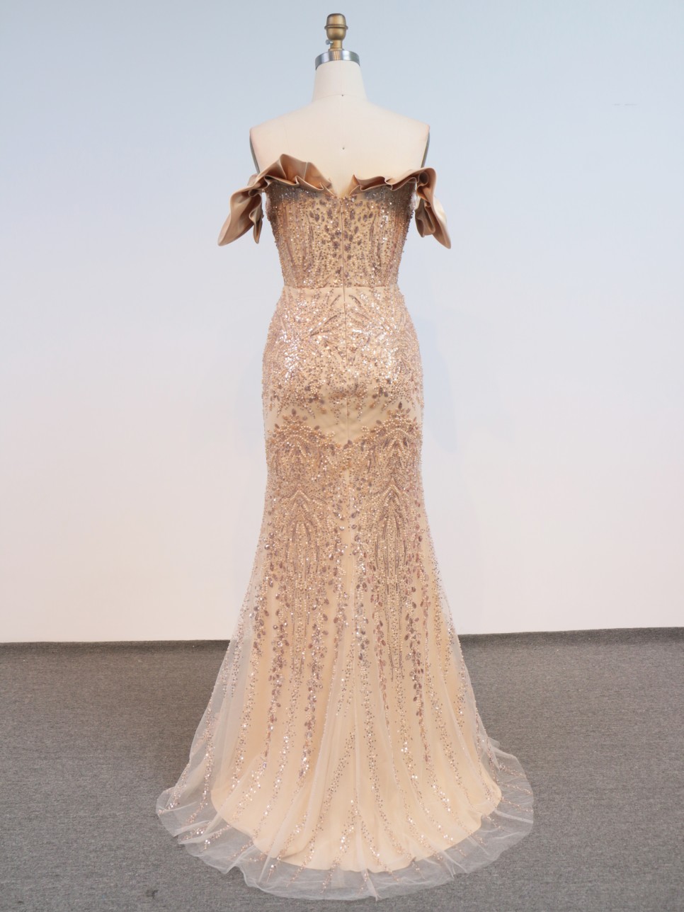 Wholesale Off Shoulder Sweetheart Mermaid Evening Gown Prom Dress with Natural Waistline Party Style