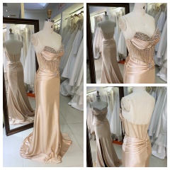 Trending Products 2026 New Arrivals Fancy Sequins Boning Prom Gowns Luxury Evening Dresses for Women