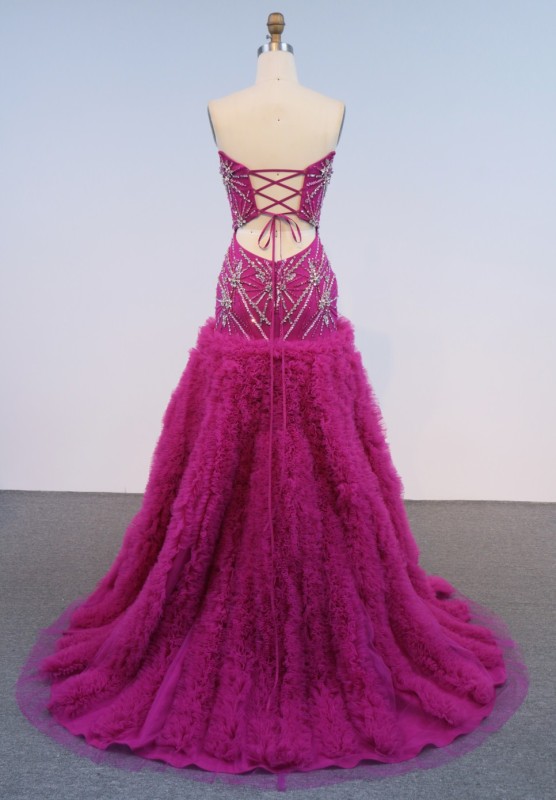 Elegant Short Front Long Back Evening Dress for Ladies Fancy Sequin Boning Prom Gowns Luxe Evening Christmas Part Dress for Girl