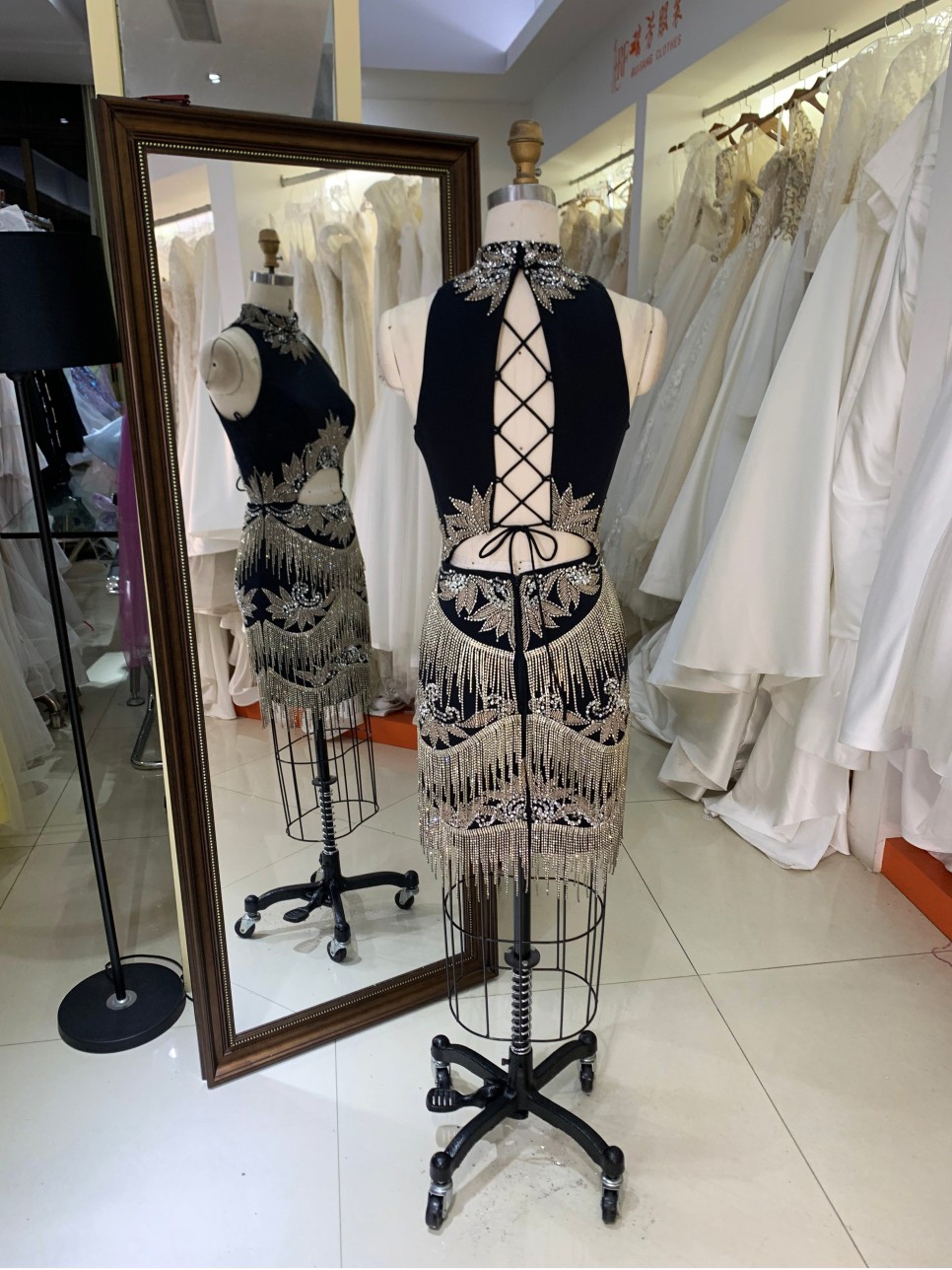 Short Sexy Evening Dress Sequins Boning Prom Gowns Luxe Evening Christmas Part Dress for Girl