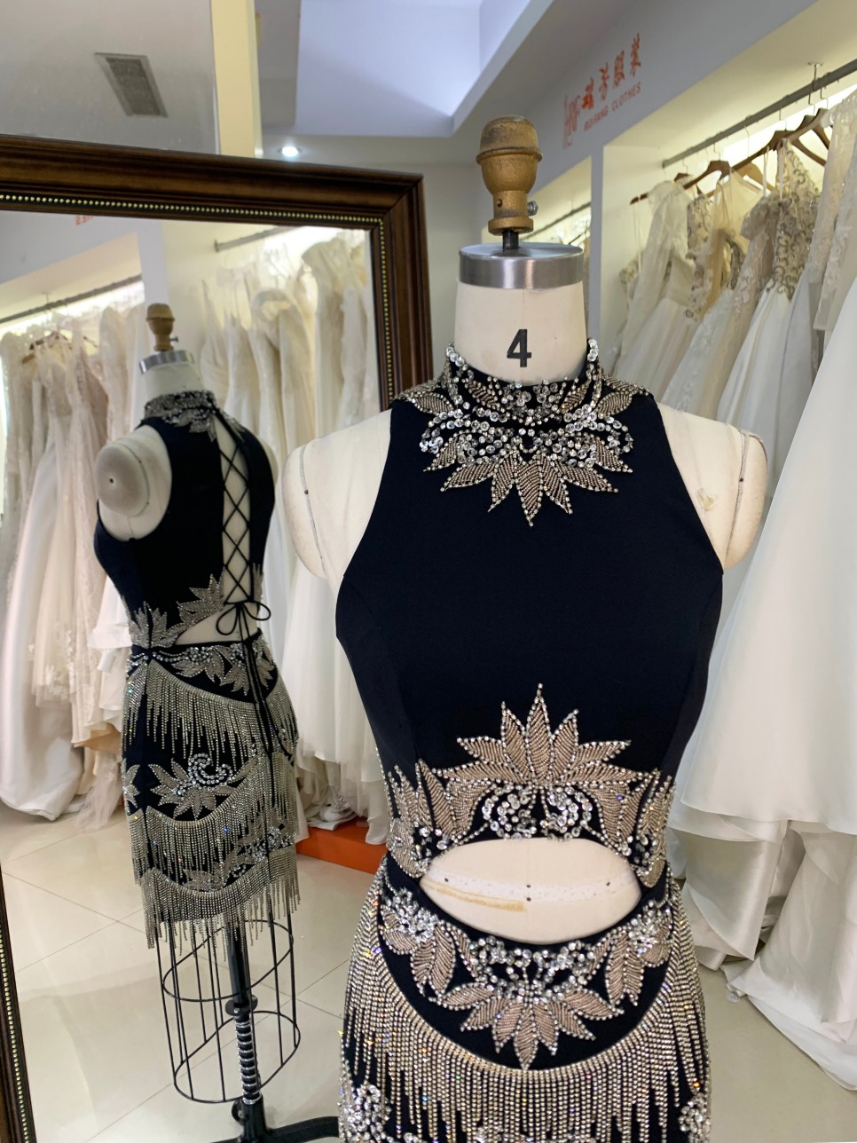 Short Sexy Evening Dress Sequins Boning Prom Gowns Luxe Evening Christmas Part Dress for Girl