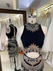 Short Sexy Evening Dress Sequins Boning Prom Gowns Luxe Evening Christmas Part Dress for Girl