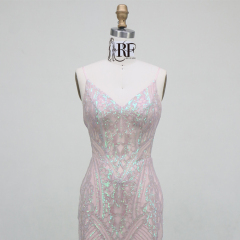 Luxury African Evening Dresses Fancy Sequins Boning Prom Gowns Luxe Evening Christmas Part Dress for Girl