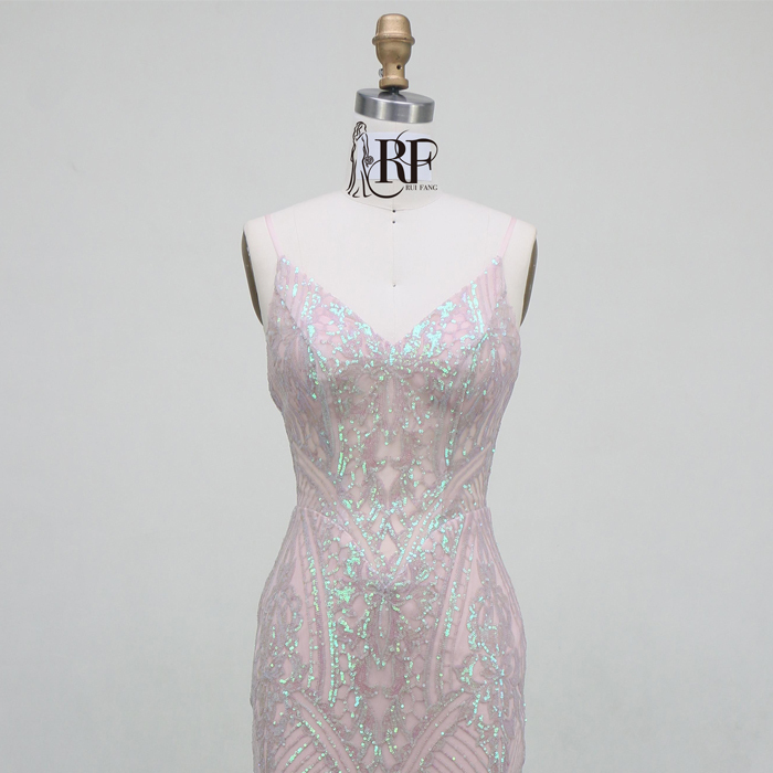 Luxury African Evening Dresses Fancy Sequins Boning Prom Gowns Luxe Evening Christmas Part Dress for Girl