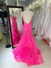 Ladies Evening Dresses Beads Fancy Sequins Boning Prom Gowns Luxe Evening Christmas Part Dress for Girl