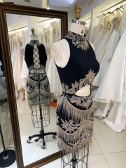 Short Sexy Evening Dress Sequins Boning Prom Gowns Luxe Evening Christmas Part Dress for Girl