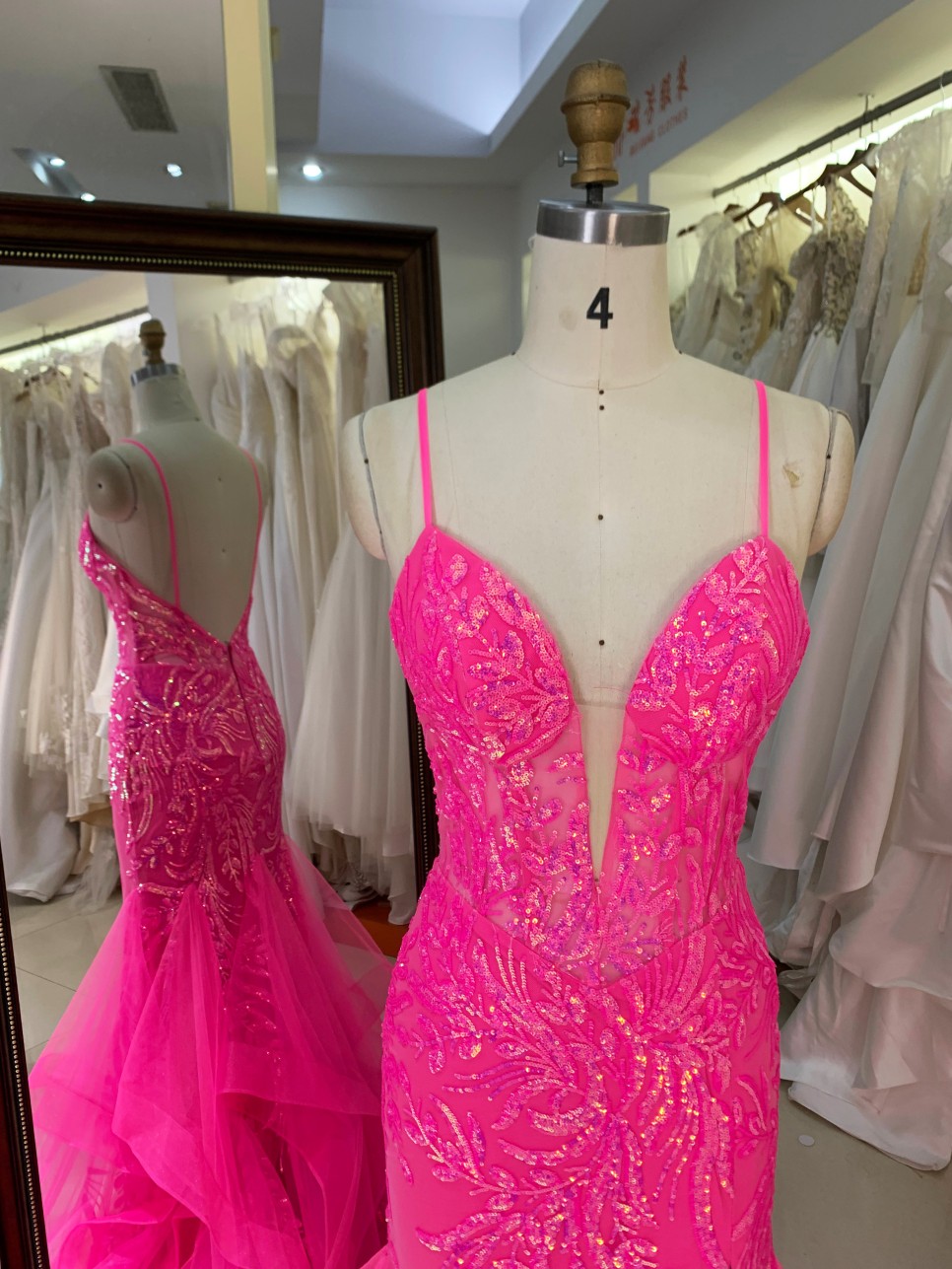 Ladies Evening Dresses Beads Fancy Sequins Boning Prom Gowns Luxe Evening Christmas Part Dress for Girl