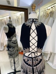 Short Sexy Evening Dress Sequins Boning Prom Gowns Luxe Evening Christmas Part Dress for Girl