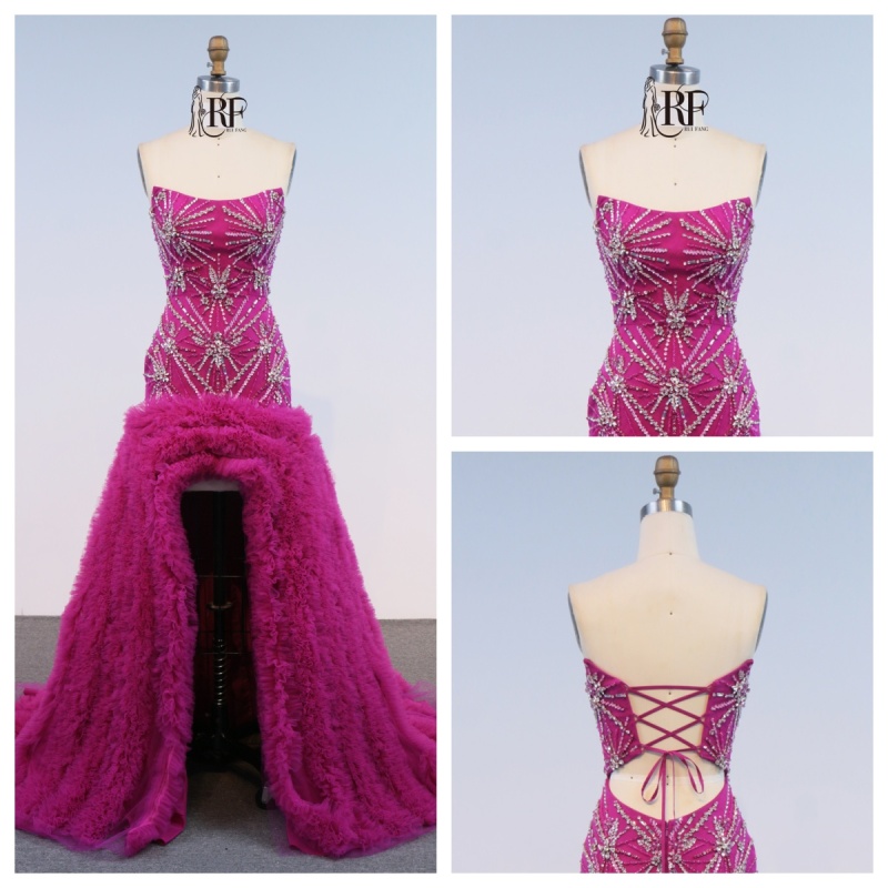 Elegant Short Front Long Back Evening Dress for Ladies Fancy Sequin Boning Prom Gowns Luxe Evening Christmas Part Dress for Girl