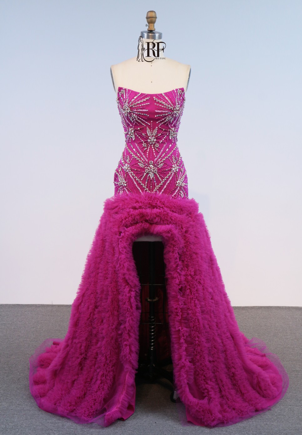 Elegant Short Front Long Back Evening Dress for Ladies Fancy Sequin Boning Prom Gowns Luxe Evening Christmas Part Dress for Girl