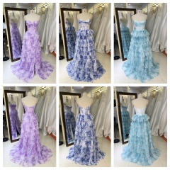 Trending Products Elegant Evening Party Dresses for Women Ruffle Flower Evening Christmas Part Dress for Girl