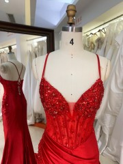 2026 Trending Products New Arrivals Fancy Sequins Boning Prom Gowns Elegant V-neck Evening Part Dress for Girl