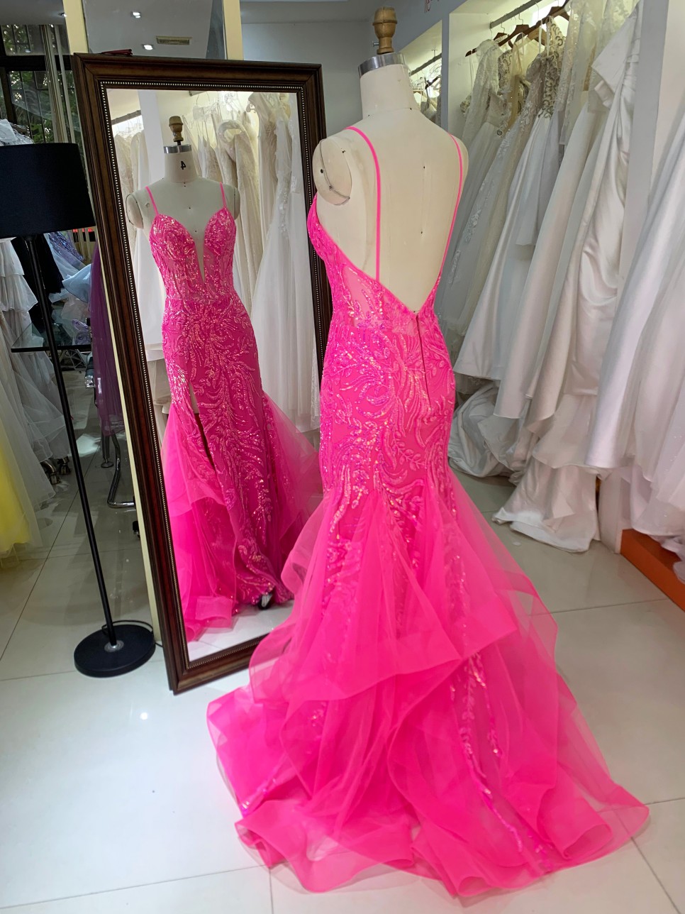 Ladies Evening Dresses Beads Fancy Sequins Boning Prom Gowns Luxe Evening Christmas Part Dress for Girl