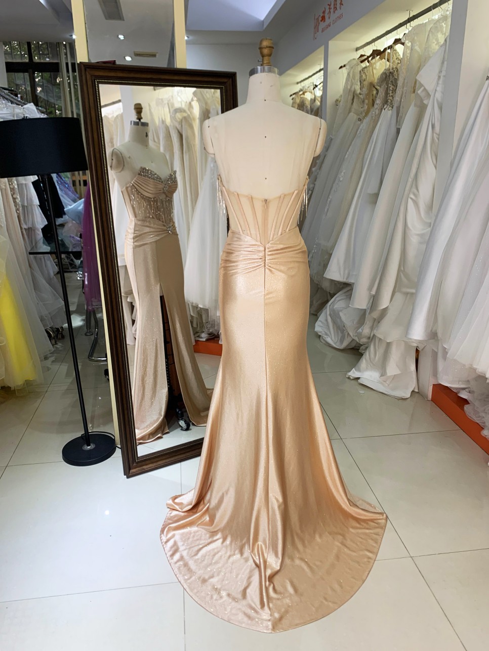 Trending Products 2026 New Arrivals Fancy Sequins Boning Prom Gowns Luxury Evening Dresses for Women