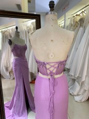 2026 New Design with Beaded Elegant Evening Prom Dress With Lace up Back Sexy Prom Dress