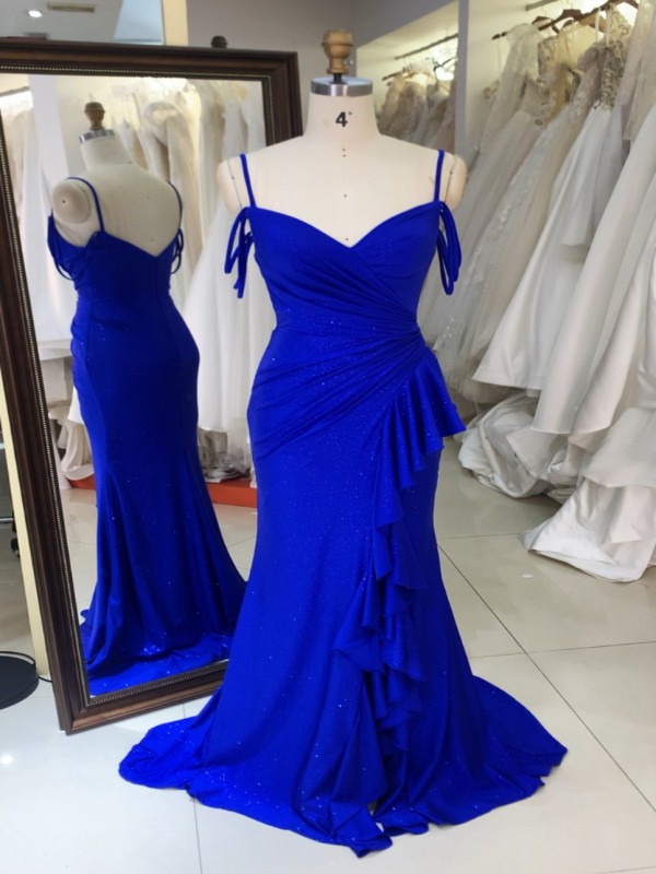 2026 Chaozhou Elegant New Boning Party Long Gown with Prom Dresses Elegant Wholesale Anti-Static Blue Evening Prom Dress