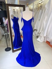2026 Chaozhou Elegant New Boning Party Long Gown with Prom Dresses Elegant Wholesale Anti-Static Blue Evening Prom Dress