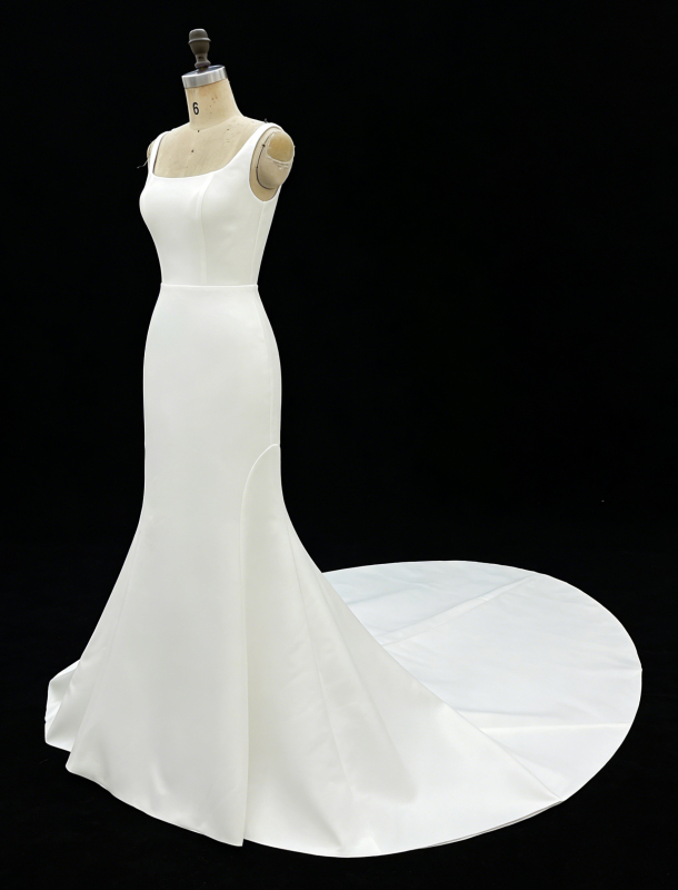 2026 Elegant Simple Design Bridal Floor-Length Wedding Gown Classic for Brides