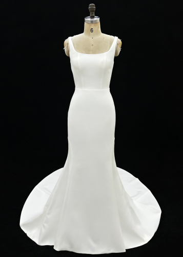 2026 Elegant Simple Design Bridal Floor-Length Wedding Gown Classic for Brides