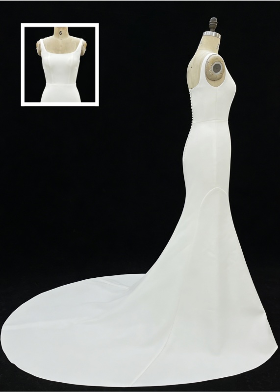 2026 Elegant Simple Design Bridal Floor-Length Wedding Gown Classic for Brides