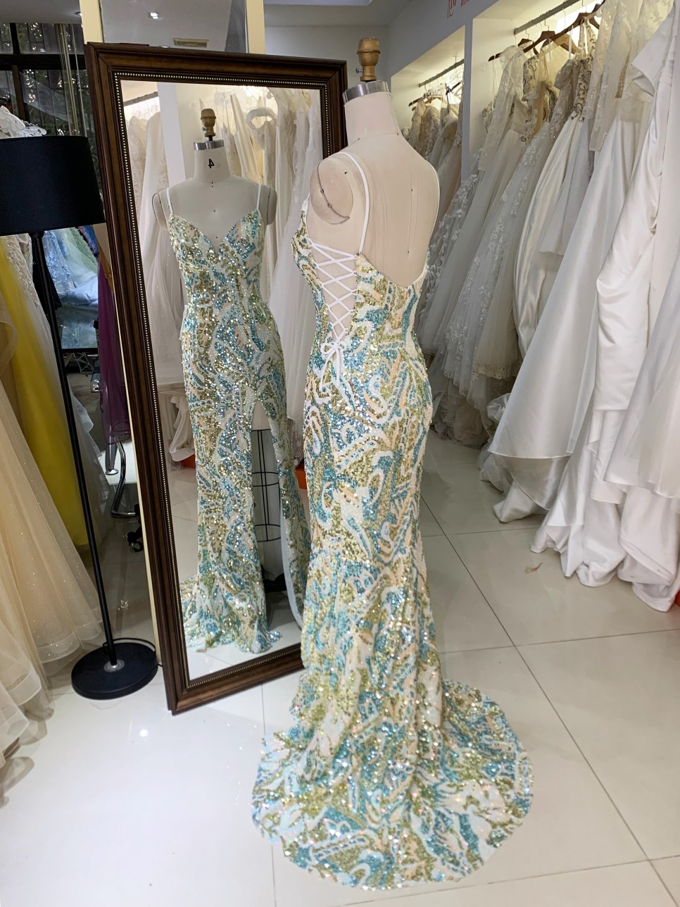 2026 New Design Classical Design with Beaded Elegant Evening Prom Dress With Zipper Back Evening Long Dress