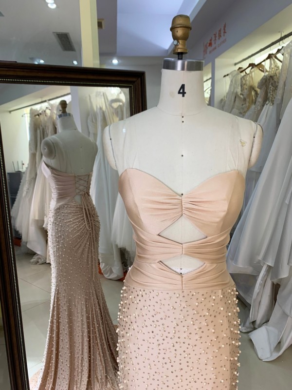 New Luxury Chain Beading Prom Dresses Princess Black Long Gowns Evening Dresses Women Dress Prom