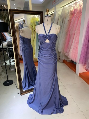 2026 Special Design Upper Body Sexy Satin Fabric Prom Dress Host Selling Evening Dress