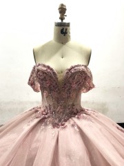 2026 Quinceanera Dresses Flower Beading Lace Crystal Sweetheart Vestidos De 15 Anos Birthday Party Prom