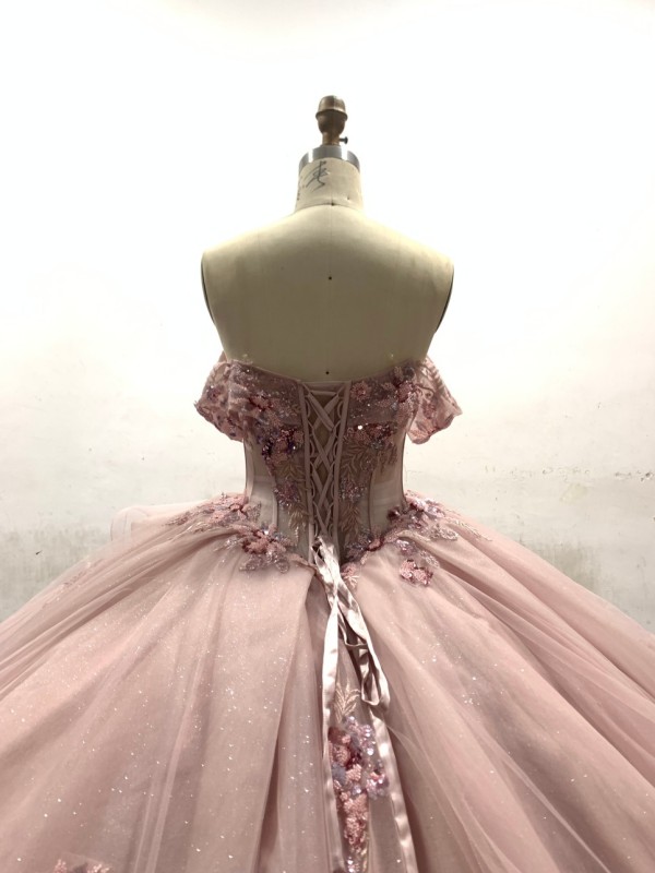 2026 Quinceanera Dresses Flower Beading Lace Crystal Sweetheart Vestidos De 15 Anos Birthday Party Prom